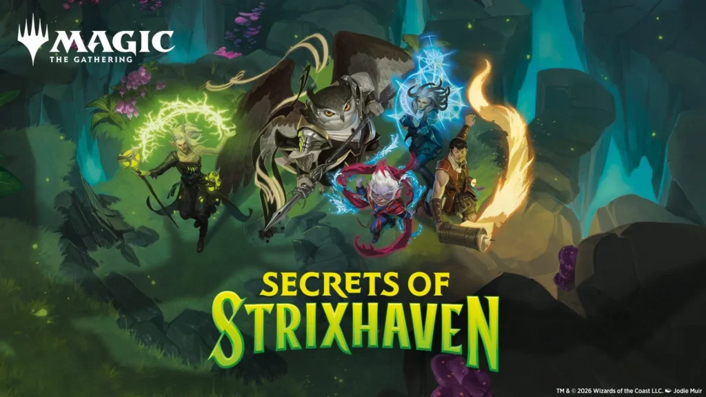 Magic: The Gathering Secrets of Strixhaven prelease is now seated for class!