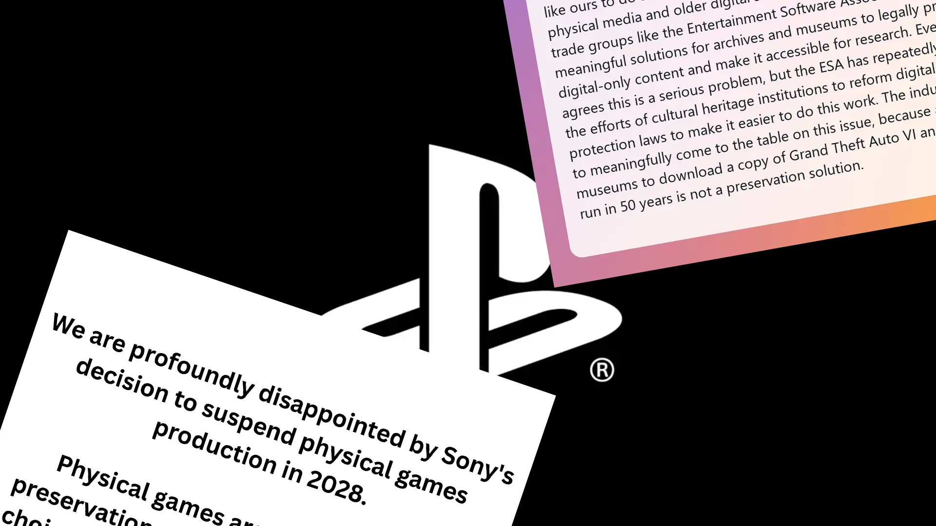PlayStation game preservation