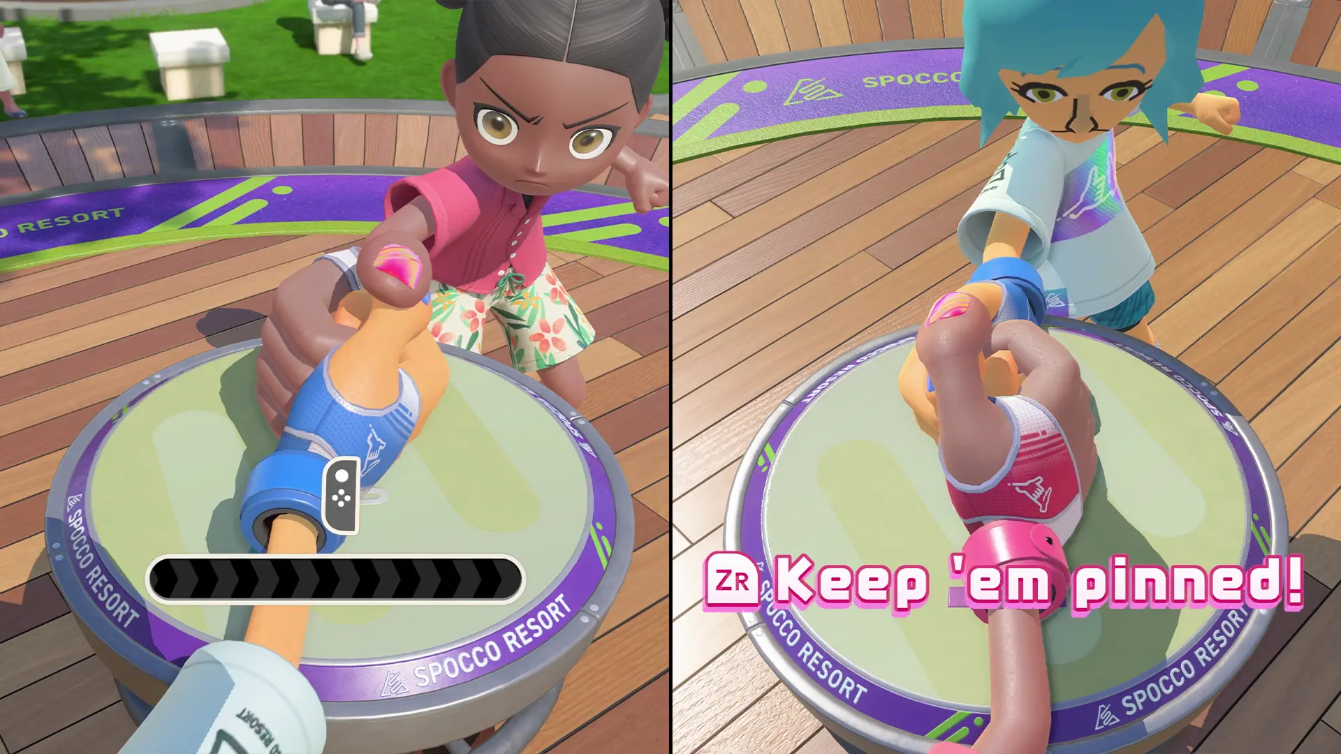 Nintendo Switch Sports Resort preview thumb wrestling 2